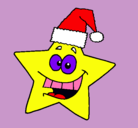 Dibujo estrella de navidad pintado por barbie75566