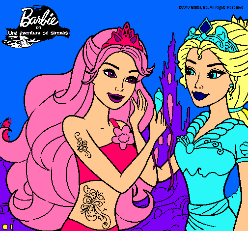 Barbie se despiede de la reina sirena