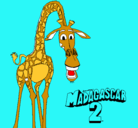 Dibujo Madagascar 2 Melman pintado por iiivan