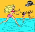 Dibujo Barbie de regreso a la playa pintado por sarayantonella