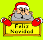 Dibujo Feliz Navidad pintado por antia