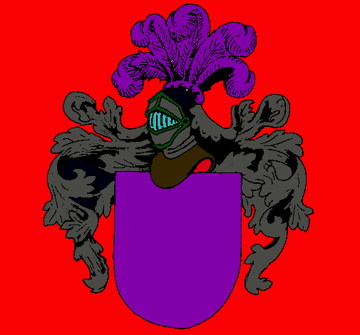 Escudo de armas y casco