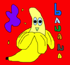 Dibujo Banana pintado por banana