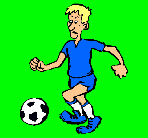 Dibujo Jugador de fútbol pintado por tamy