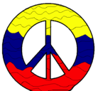 Dibujo Símbolo de la paz pintado por kijoknmn