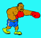 Dibujo Boxeador pintado por jamontastico