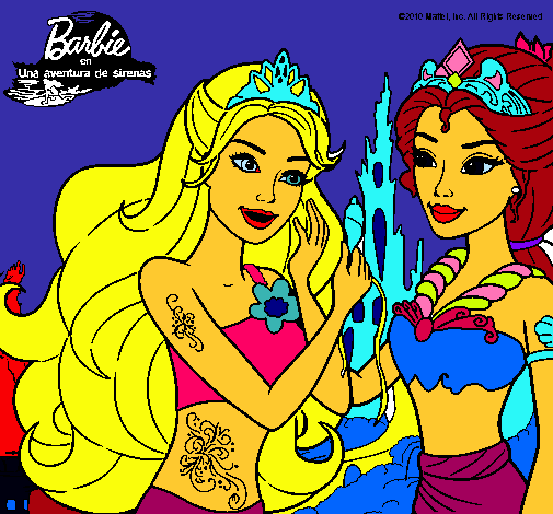 Barbie se despiede de la reina sirena