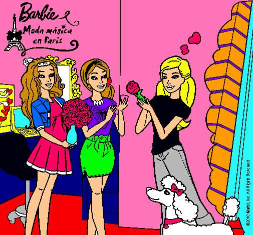 Barbie de compras con sus amigas