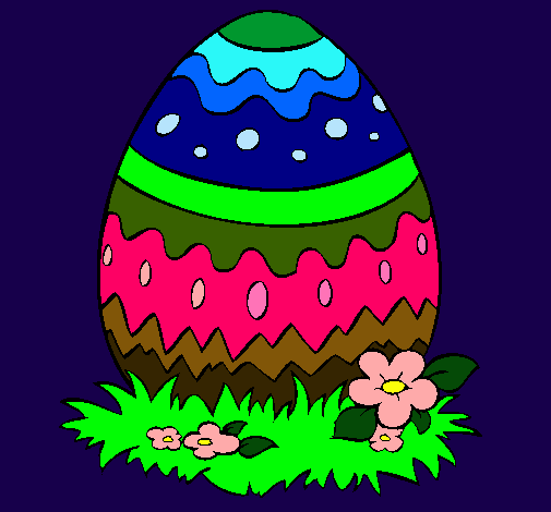 Dibujo Huevo de pascua 2 pintado por michtre