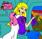 Dibujo Barbie llega a París pintado por marifer