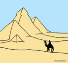 Dibujo Paisaje con pirámides pintado por Guerson