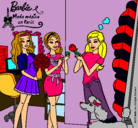 Dibujo Barbie de compras con sus amigas pintado por ssssssssssssshf