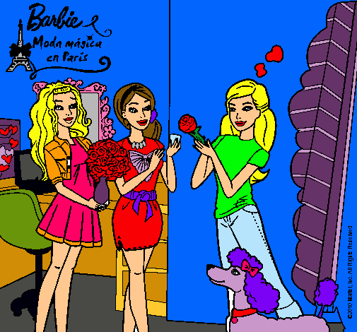 Barbie de compras con sus amigas