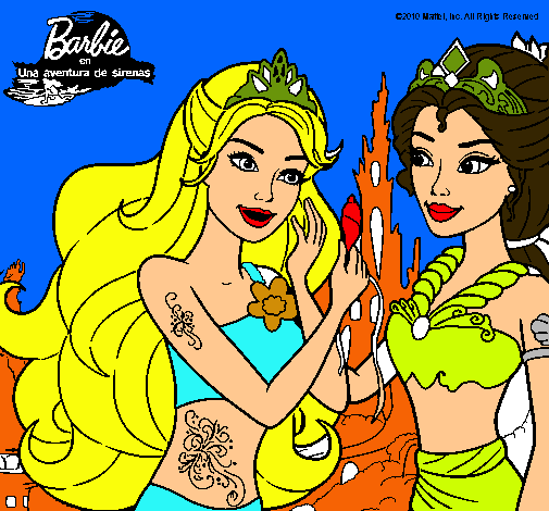 Barbie se despiede de la reina sirena