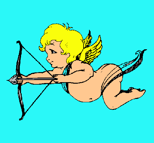 Cupido volando