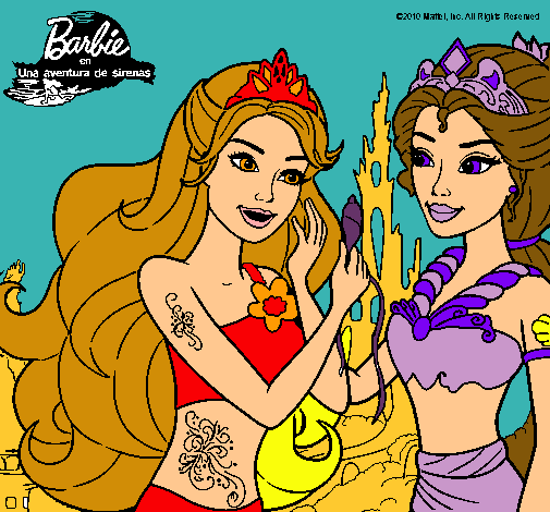 Barbie se despiede de la reina sirena