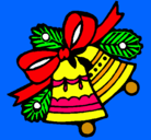 Dibujo Campanas de navidad pintado por luis19julio