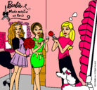 Dibujo Barbie de compras con sus amigas pintado por  Periitha