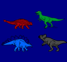 Dibujo Dinosaurios de tierra pintado por ociel