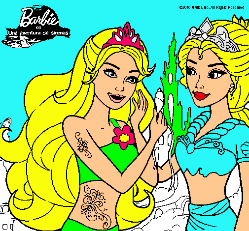 Barbie se despiede de la reina sirena