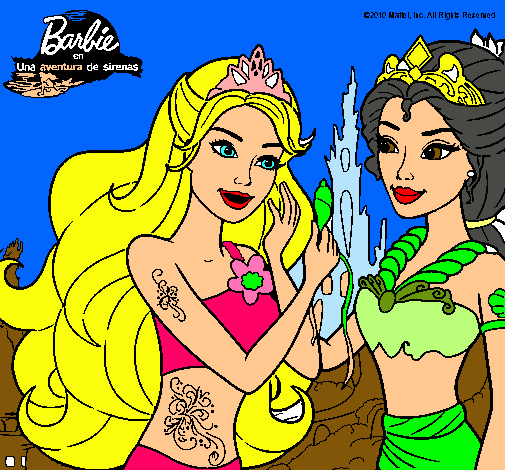 Barbie se despiede de la reina sirena