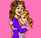 Dibujo Madre e hija abrazadas pintado por MARIANGEL