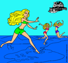 Dibujo Barbie de regreso a la playa pintado por francescax