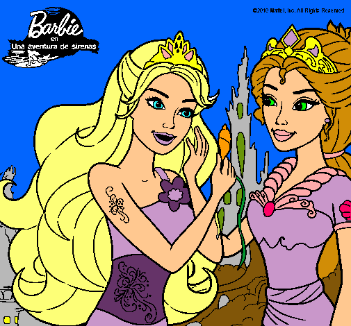 Barbie se despiede de la reina sirena