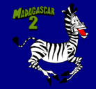 Dibujo Madagascar 2 Marty pintado por kathyreyes