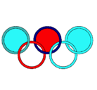 Dibujo Anillas de los juegos olimpícos pintado por KILIAN