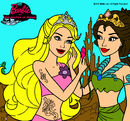 Barbie se despiede de la reina sirena