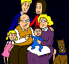 Dibujo Familia pintado por SHEYLA