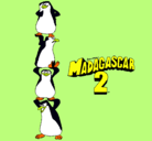 Dibujo Madagascar 2 Pingüinos pintado por BOBI