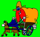 Dibujo Carro vaquero pintado por orangel