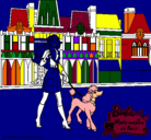 Dibujo Barbie y su perrita pintado por anitusqui