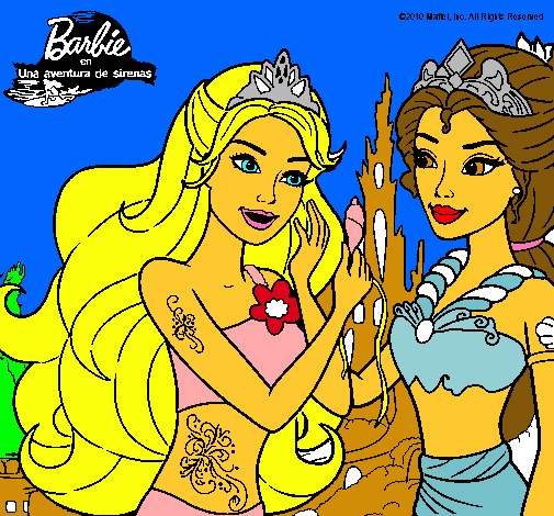 Barbie se despiede de la reina sirena