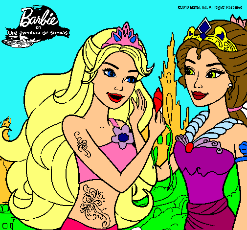 Barbie se despiede de la reina sirena