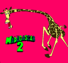 Dibujo Madagascar 2 Melman 2 pintado por iiiiiiiines