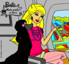 Dibujo Barbie llega a París pintado por para