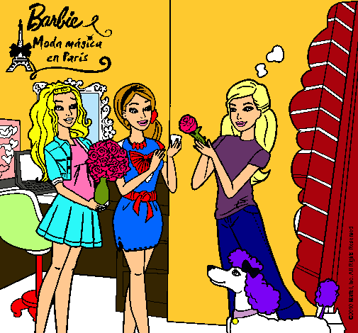 Barbie de compras con sus amigas