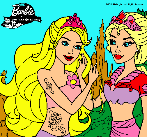 Barbie se despiede de la reina sirena