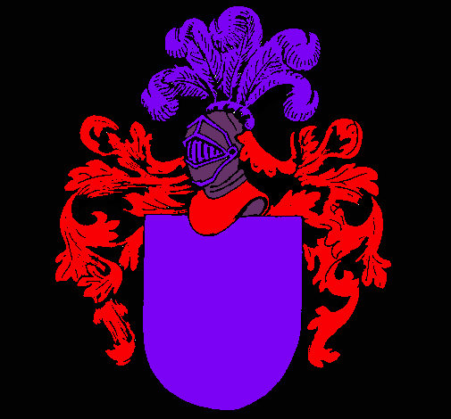 Escudo de armas y casco