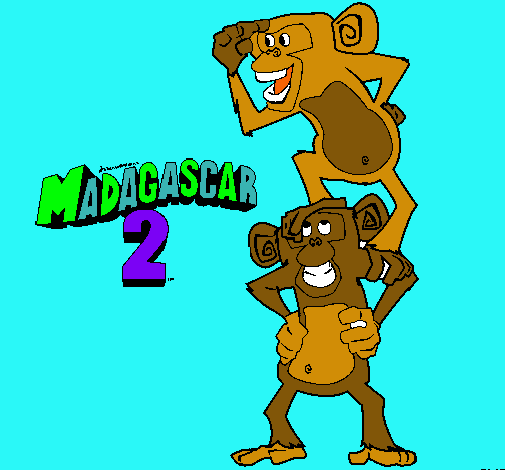 Madagascar 2 Manson y Phil