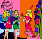 Dibujo Barbie de compras con sus amigas pintado por bbribrea