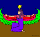 Dibujo Isis pintado por egiptooooo