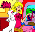 Dibujo Barbie llega a París pintado por analia