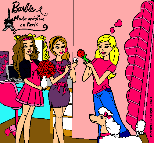 Barbie de compras con sus amigas