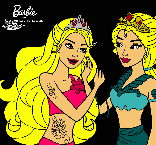 Barbie se despiede de la reina sirena