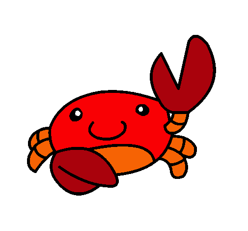 Dibujo Acuarel el cangrejo pintado por alba-adela