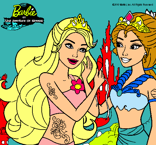 Barbie se despiede de la reina sirena